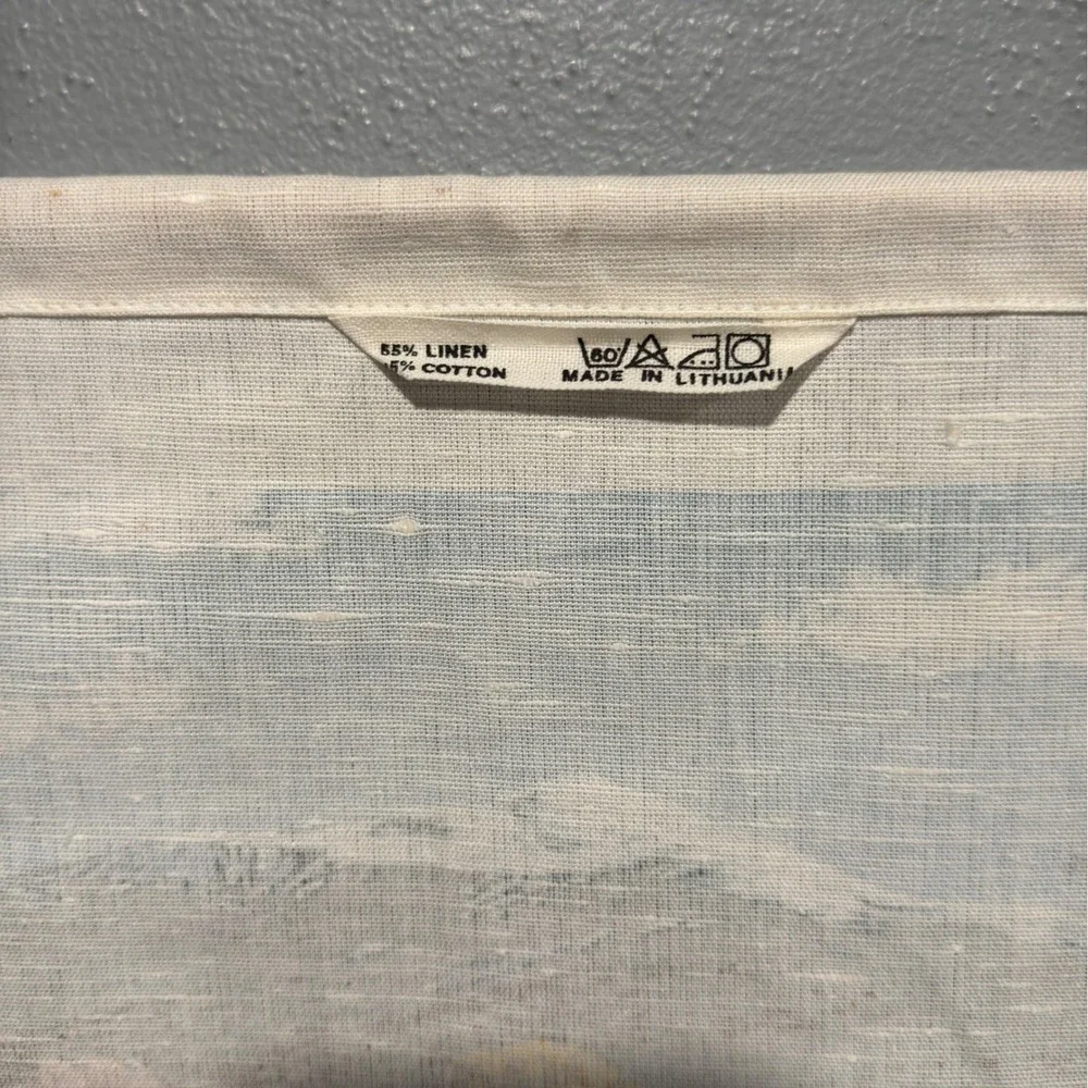 Vintage Kay Dee 2000 Calendar Linen Tea Towel Covered Bridge Wall Hanging 17x27